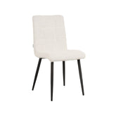Eetkamerstoel Sam - Wit - Boucle